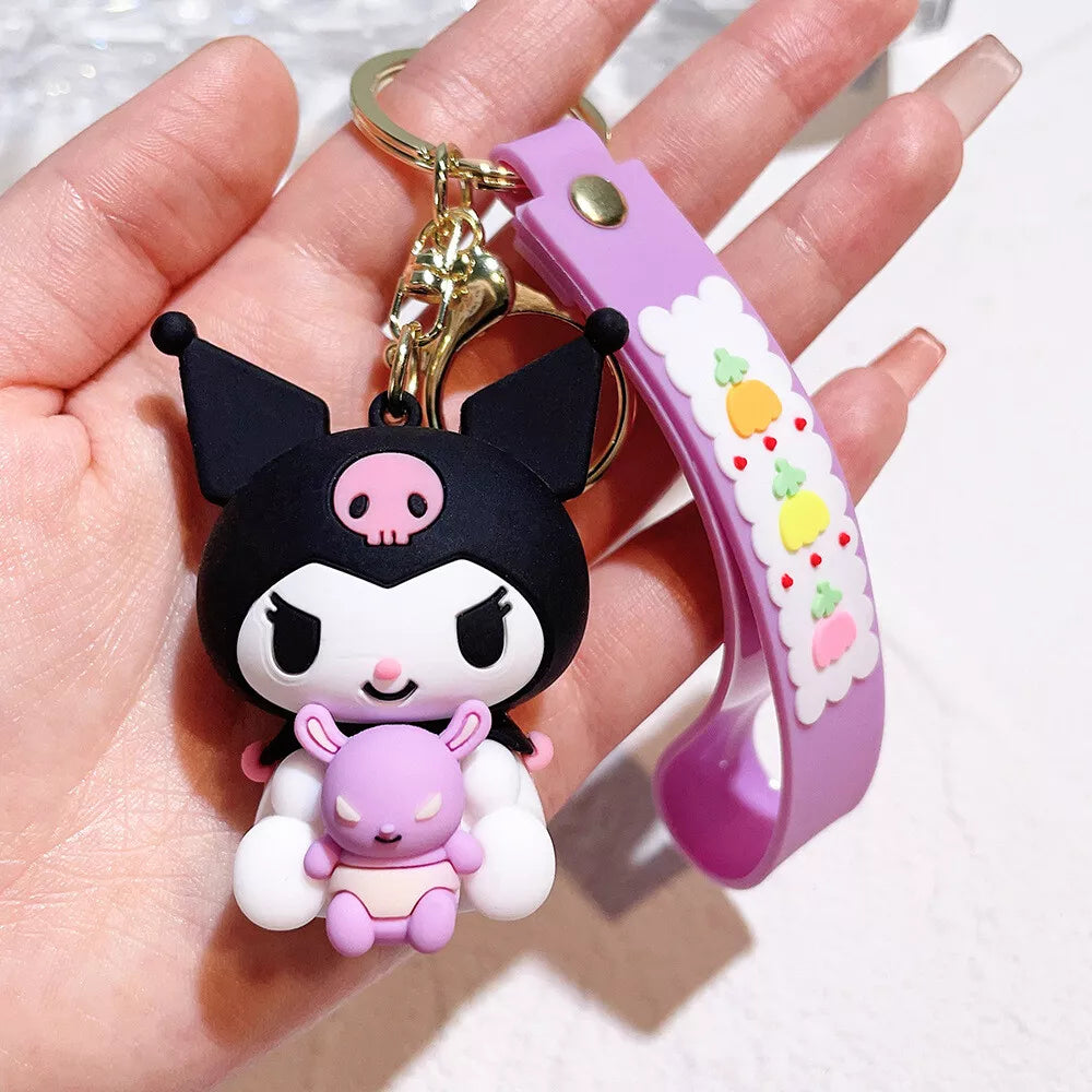 Sanrio Kuromi Key Chain Design 5 - Preppy Kids (Grand Bazaar)
