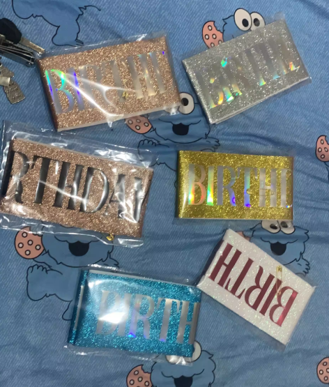 Glitter Birthday Girl Sash
