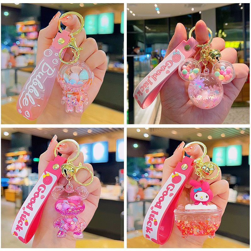 Acrylic Moving Liquid Keychain