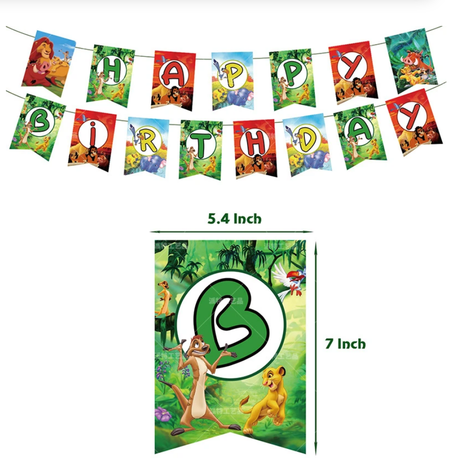 Lion King Party Decorations Version 2 - Preppy Kids (Grand Bazaar)
