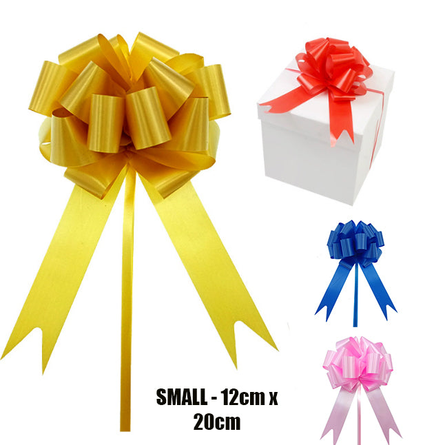 Small Pull String Bows Ribbon (12cm x 20cm) - Preppy Kids (Grand Bazaar)