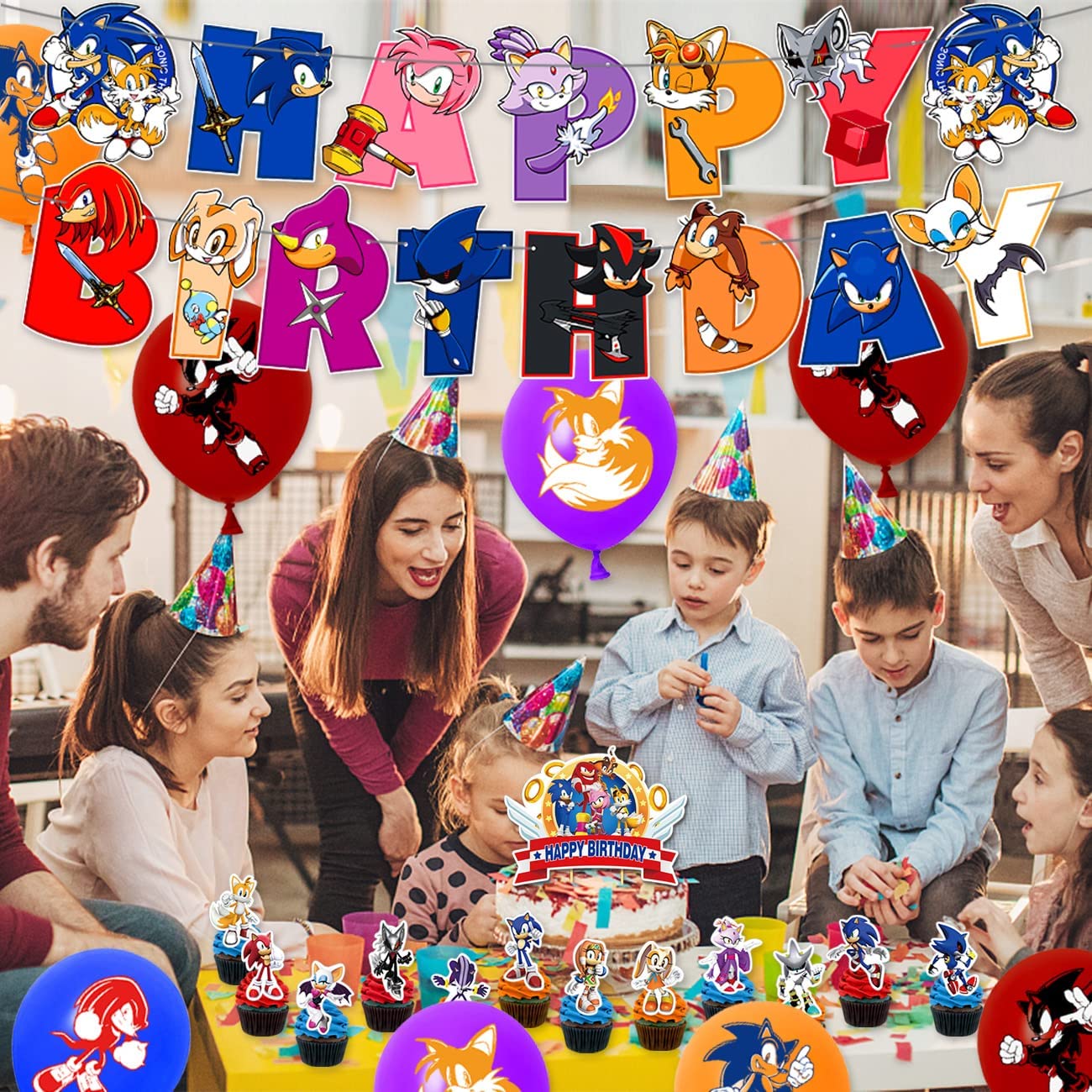 Sonic Lite Party Decoration Package - Preppy Kids (Grand Bazaar)