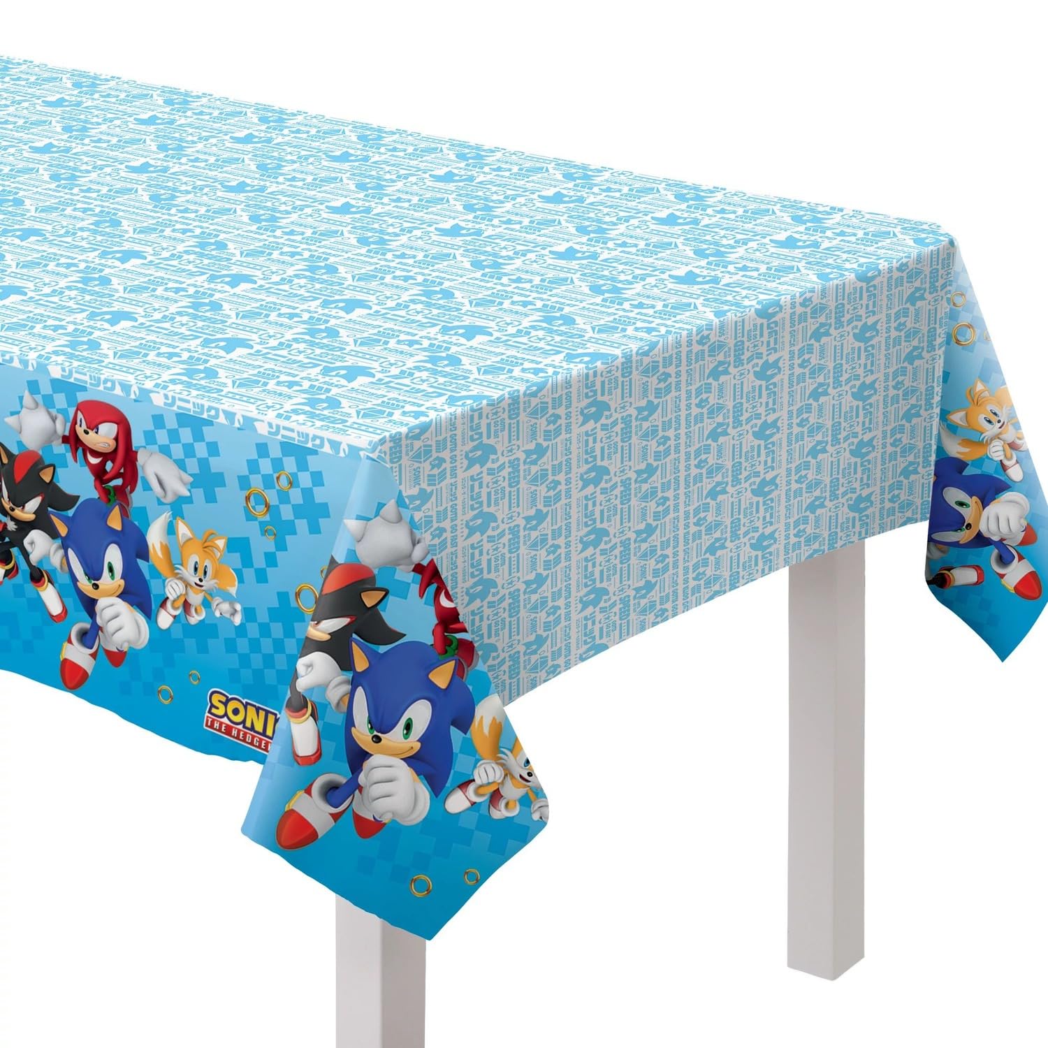 Sonic the Hedgehog Plastic Table Cover, 54in x 96in - Preppy Kids (Grand Bazaar)
