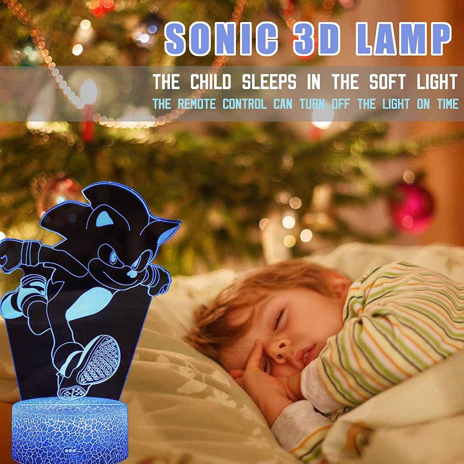 Sonic Robot Night Lamps (16 Colors Changing) Acrylic - Preppy Kids (Grand Bazaar)