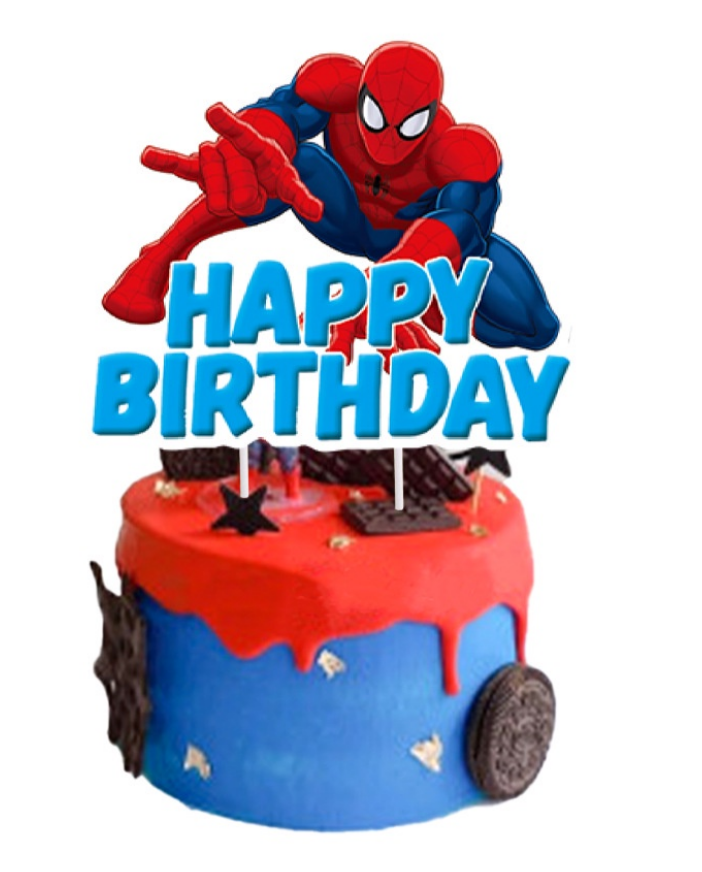 Spiderman Party Decoration Package with Swirls - Preppy Kids (Grand Bazaar)