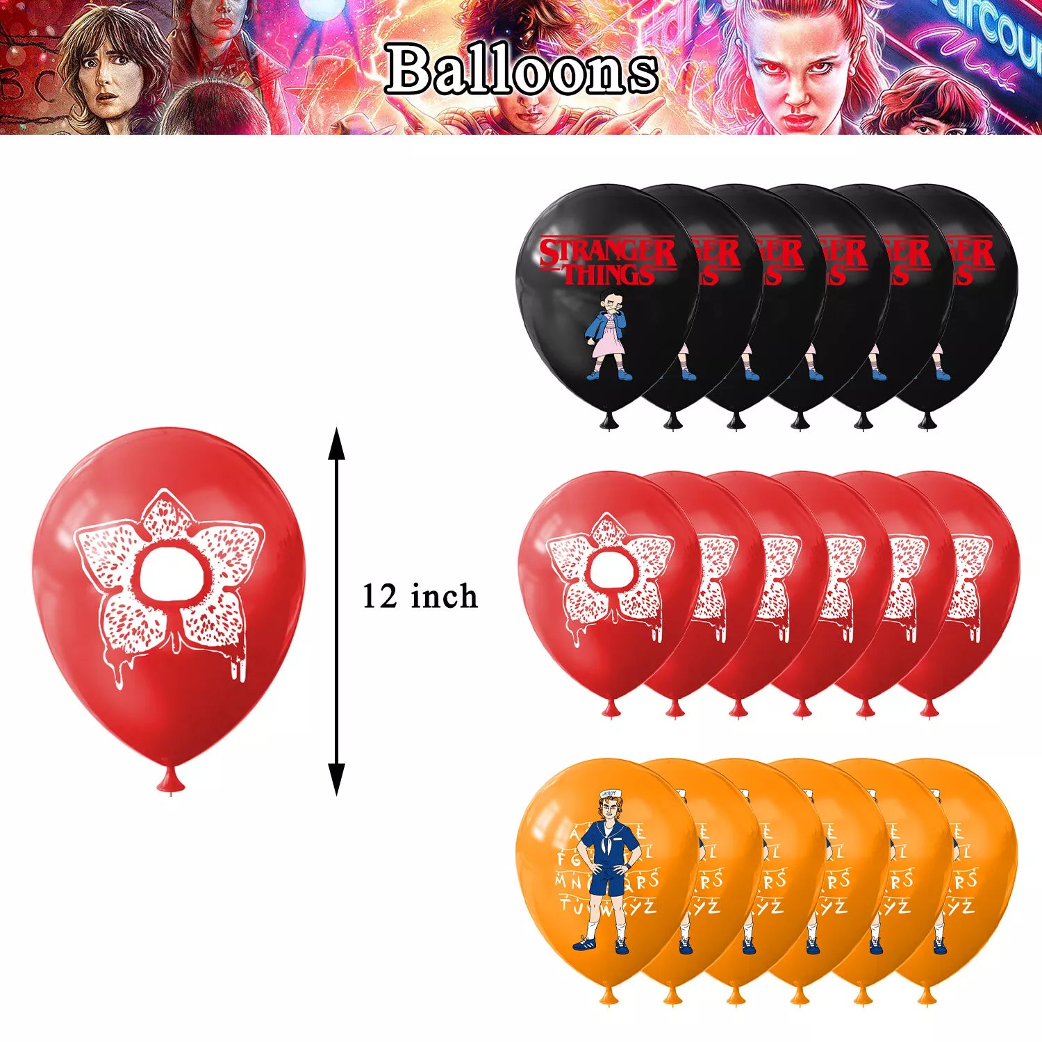 Stranger Things 2nd edition Party  Decorations Package - Preppy Kids (Grand Bazaar)
