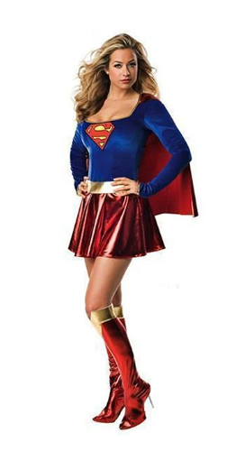 Adult Supergirl Cosplay Costumes super woman girl