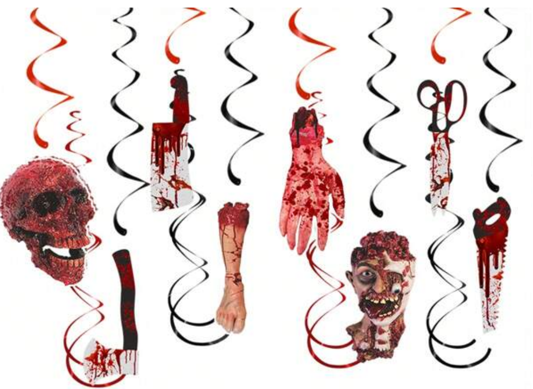 Halloween Swirl Decoration set (8pc) - Preppy Kids (Grand Bazaar)