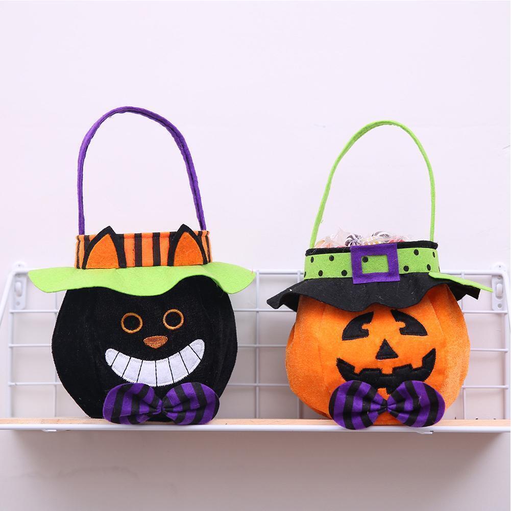 Halloween Tote Pouch Sack Candy Gift Bag Mini Handbag - Preppy Kids (Grand Bazaar)