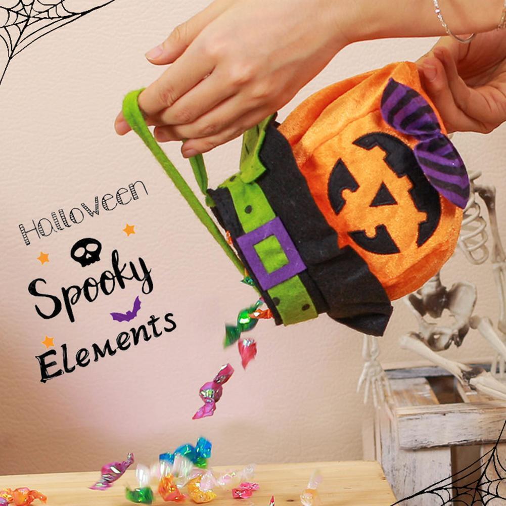 Halloween Tote Pouch Sack Candy Gift Bag Mini Handbag - Preppy Kids (Grand Bazaar)