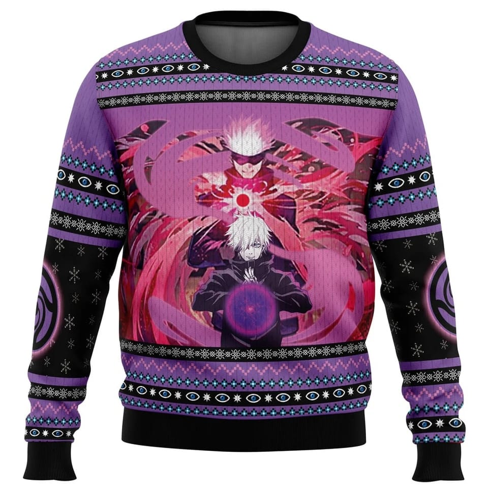 Jujutsu Kaisen Satoru Gojo Christmas Ugly Sweater - Preppy Kids (Grand Bazaar)