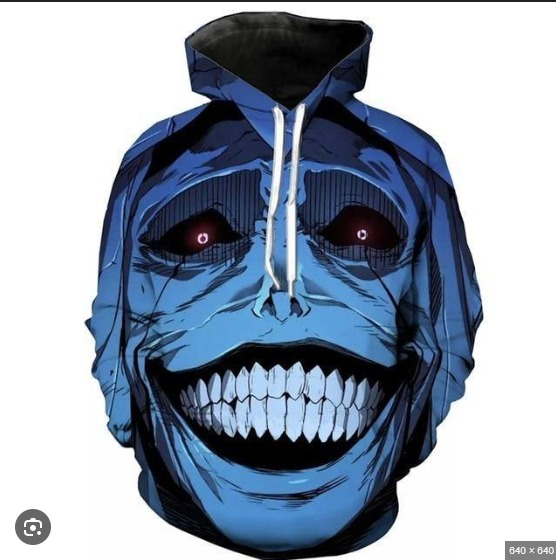 Solo Leveling Blue Zipper 3D Hoodie - Preppy Kids (Grand Bazaar)