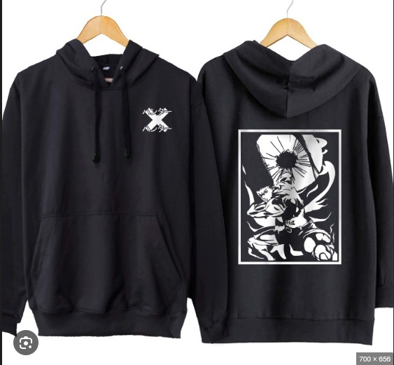 Hunter X black Hoodie cotton - Preppy Kids (Grand Bazaar)
