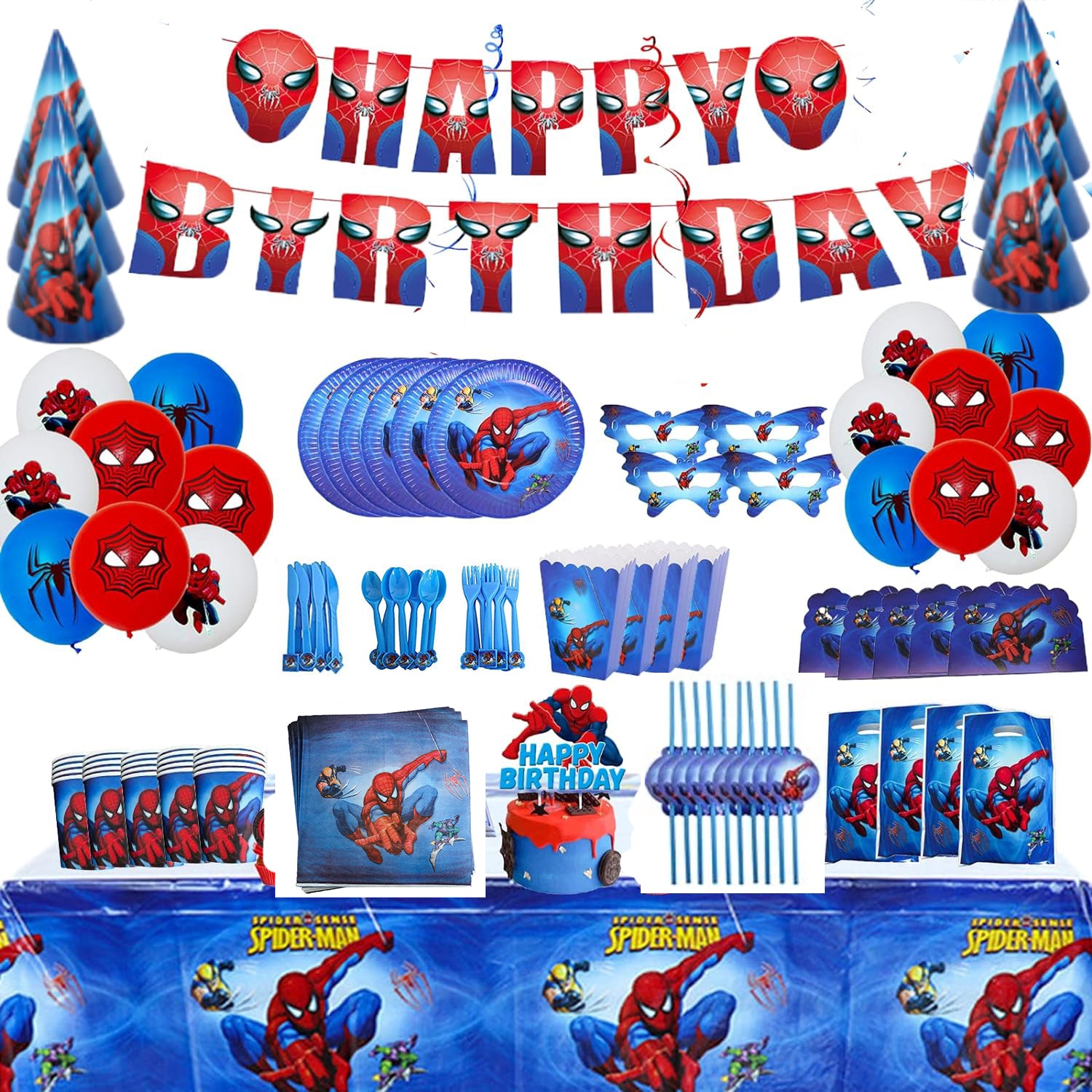 Spiderman Ultimate Party Decorations - Preppy Kids (Grand Bazaar)