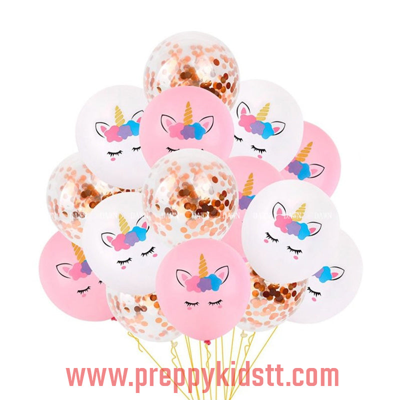 Unicorn Latex Confetti 15pcs set - Preppy Kids (Grand Bazaar)
