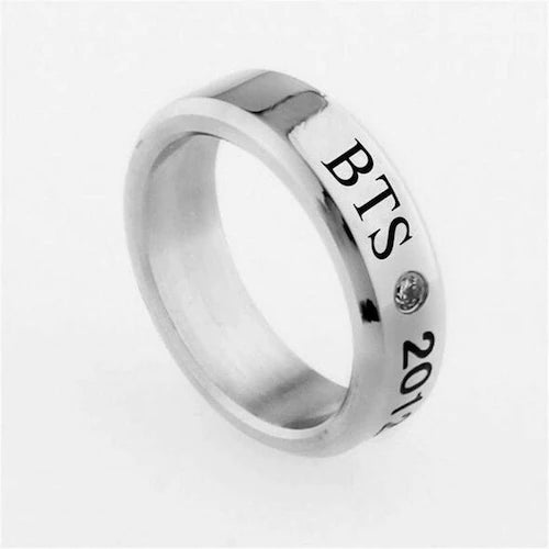 BTS Band Ring with Chain - Preppy Kids (Grand Bazaar)