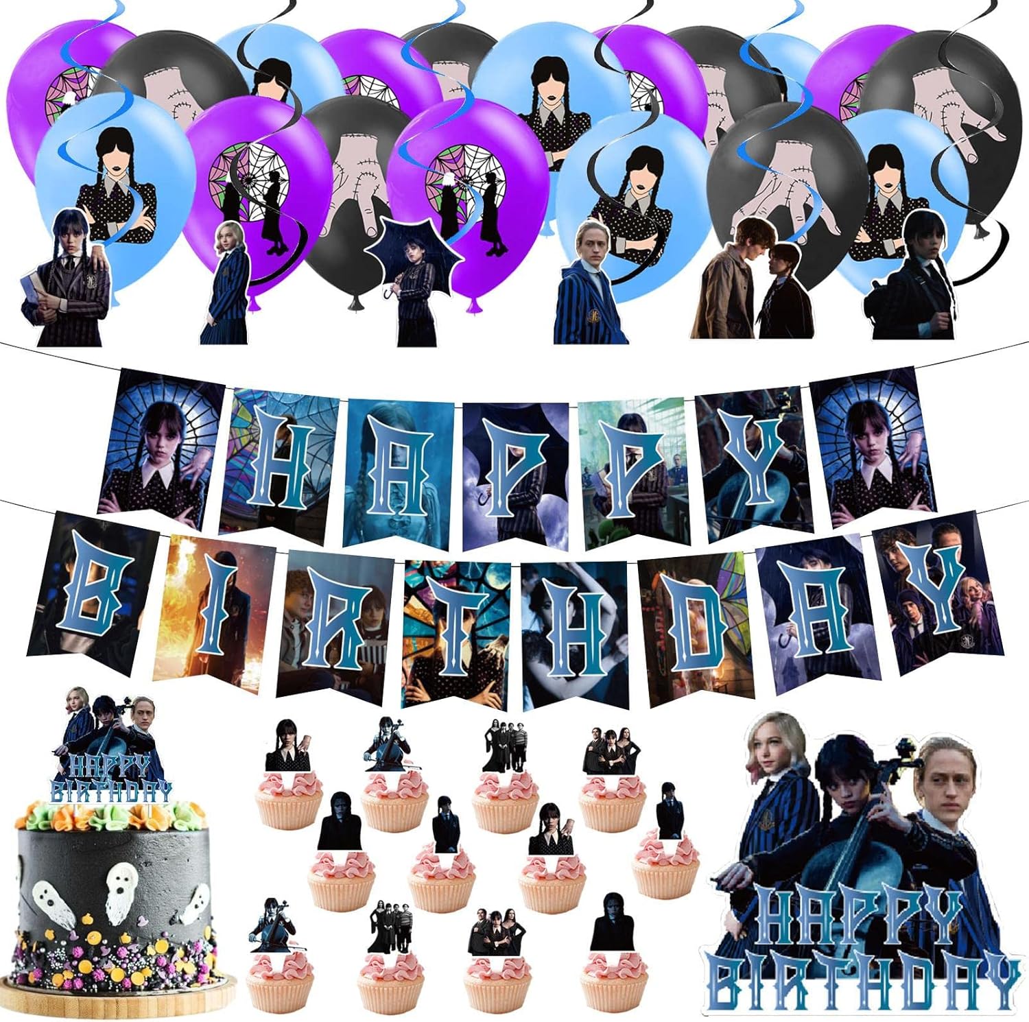 Wednesday Party Decoration Package Version 2