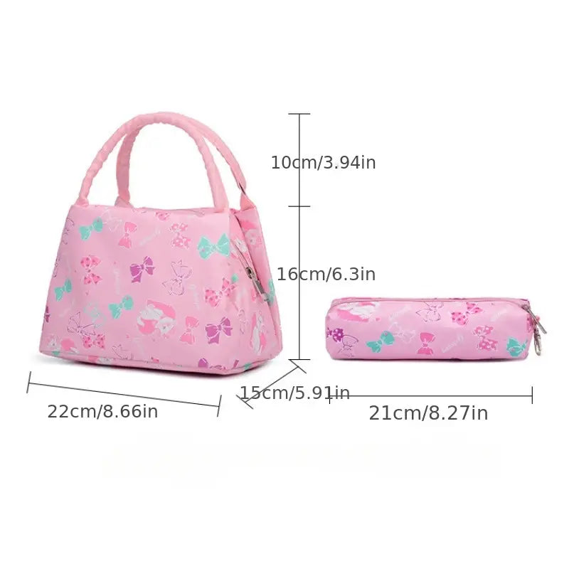 WEIBO Girls Waterproof Backpack set (3PC) Multi - Preppy Kids (Grand Bazaar)