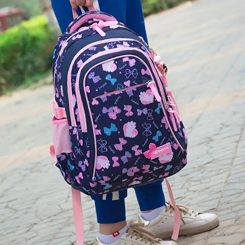 WEIBO Girls Waterproof Backpack set (3PC) Multi - Preppy Kids (Grand Bazaar)