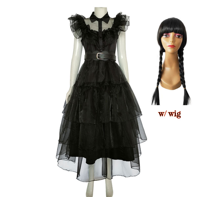 Wednesday Cosplay Outfit costume  (Dress only) - Preppy Kids (Grand Bazaar)