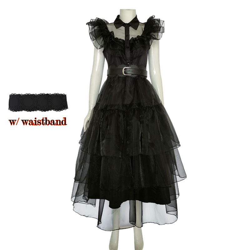 Wednesday Cosplay Outfit costume  (Dress only) - Preppy Kids (Grand Bazaar)