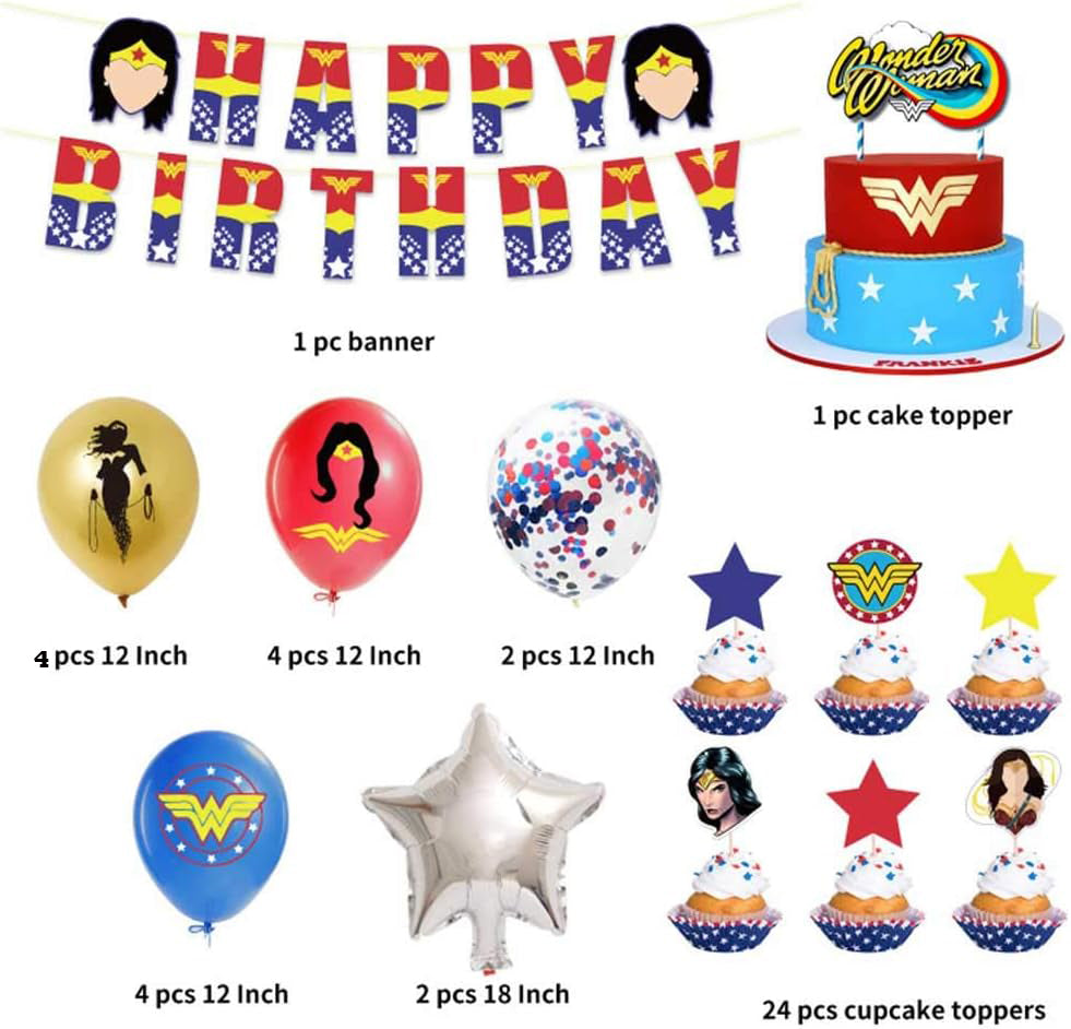 Wonder Woman party package - Preppy Kids (Grand Bazaar)