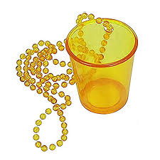 Beaded Shot Glass Necklaces