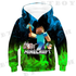 Minecraft Steve Green Flames Hoodie (Zipper) - Preppy Kids (Grand Bazaar)