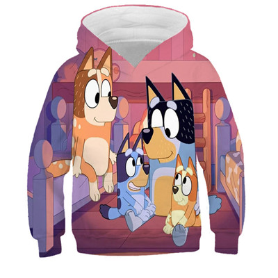 Bluey Zipper Hoodie 3D pink - Preppy Kids (Grand Bazaar)