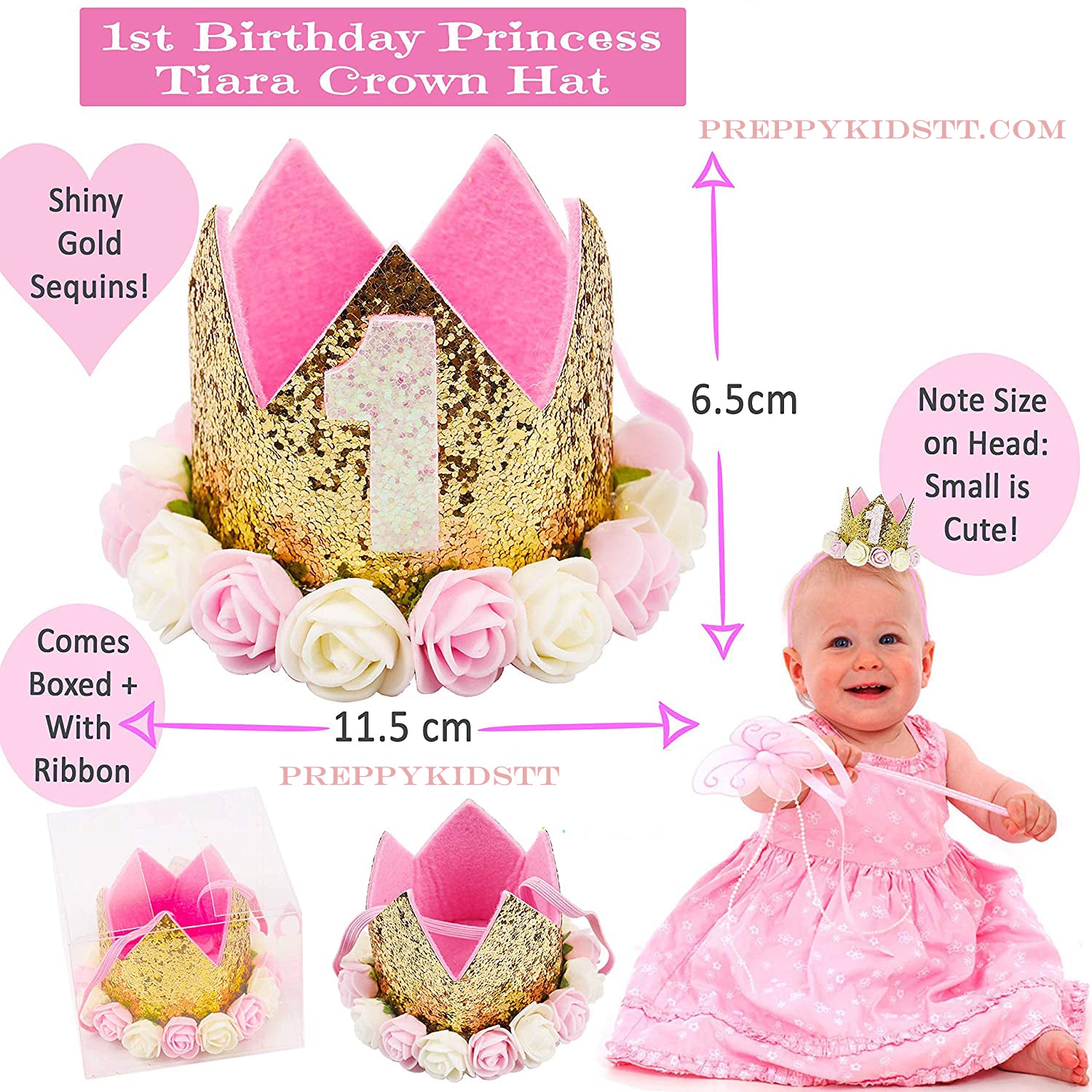 1st Birthday Ultimate Birthday Girl Party Packaage Decorations - Preppy Kids (Grand Bazaar)
