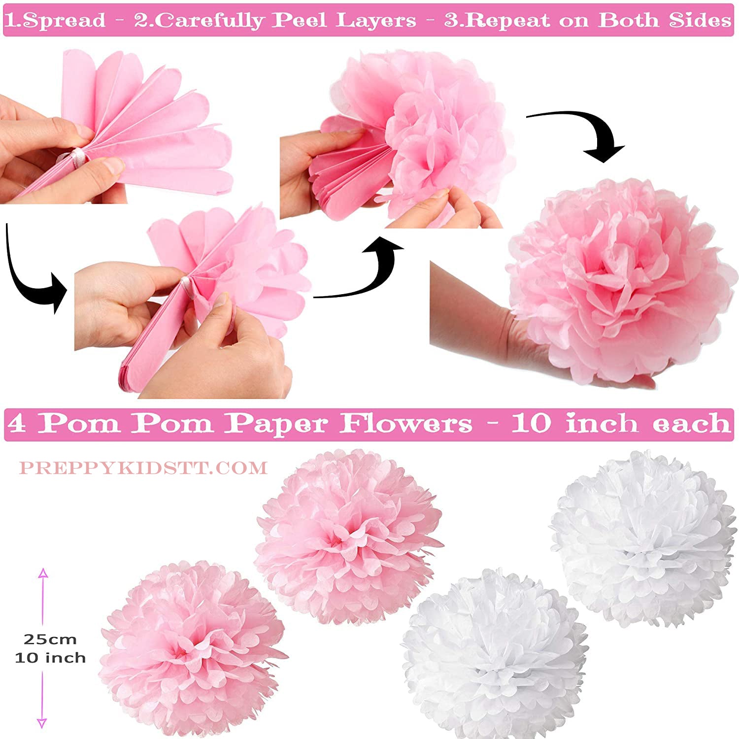 1st Birthday Ultimate Birthday Girl Party Packaage Decorations - Preppy Kids (Grand Bazaar)