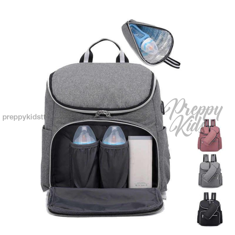 3 In 1 Waterproof Usb Mummy Baby Bags