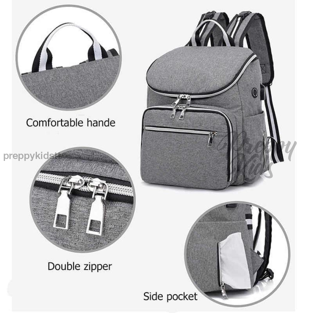 3 In 1 Waterproof Usb Mummy Baby Bags
