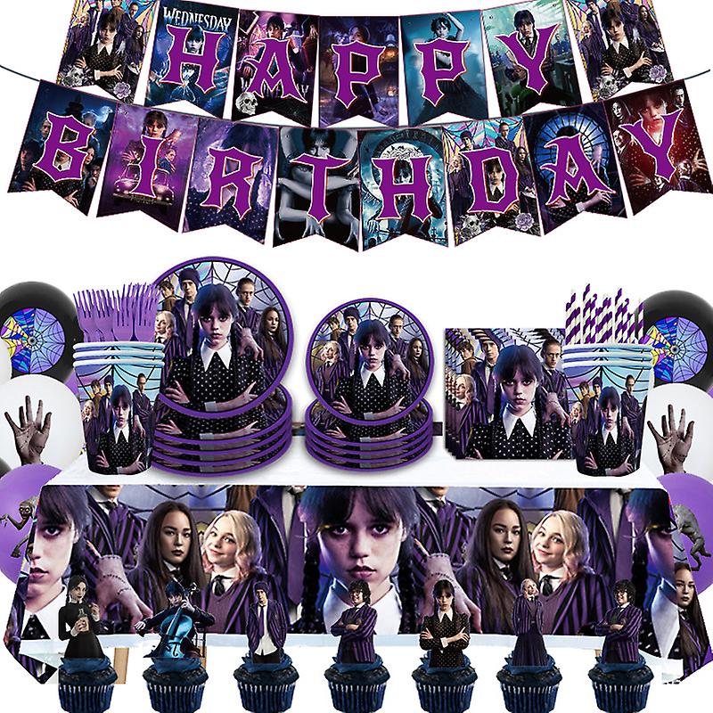 Wednesday Party Decoration Package Version 3 Ultimate - Preppy Kids (Grand Bazaar)