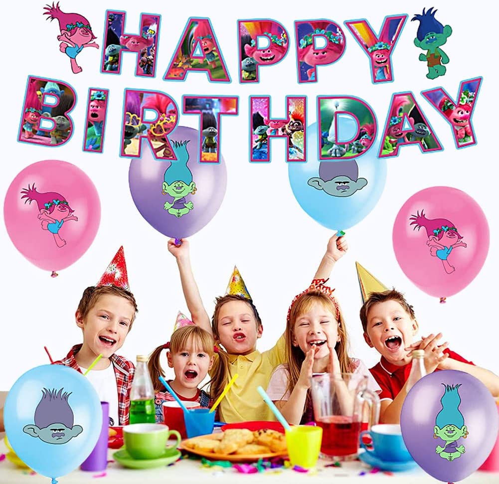 Trolls Party Decorations Package - Preppy Kids (Grand Bazaar)