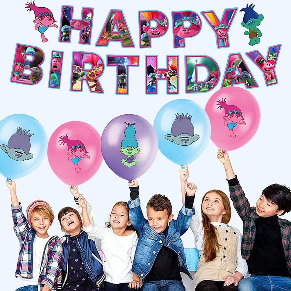 Trolls Party Decorations Package - Preppy Kids (Grand Bazaar)