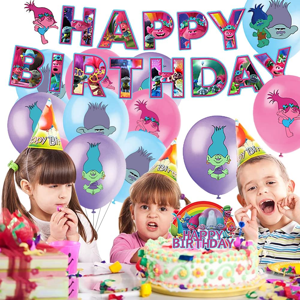 Trolls Party Decorations Package - Preppy Kids (Grand Bazaar)