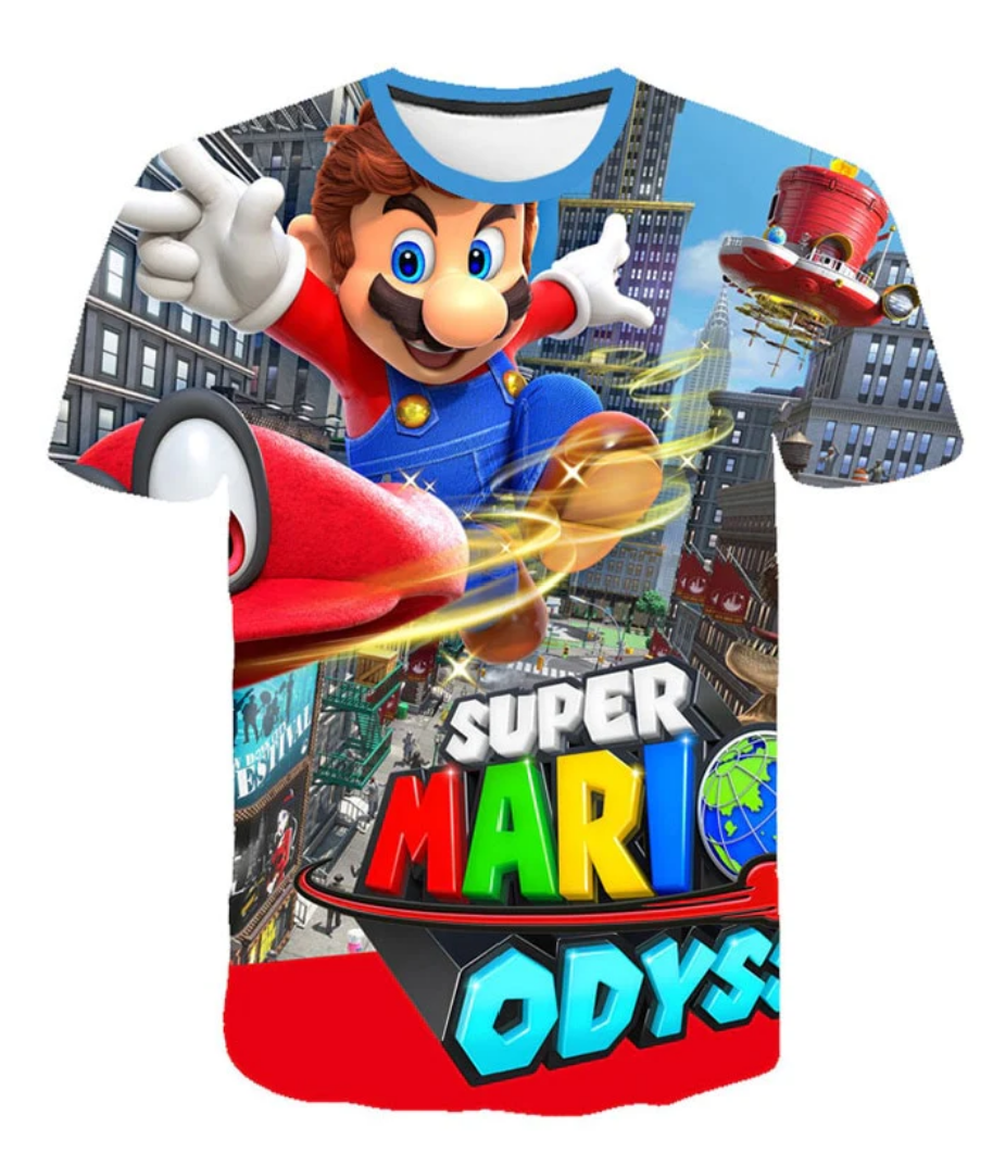 Mario Brothers Tshirt (Odyssey Tshirt) - Preppy Kids (Grand Bazaar)
