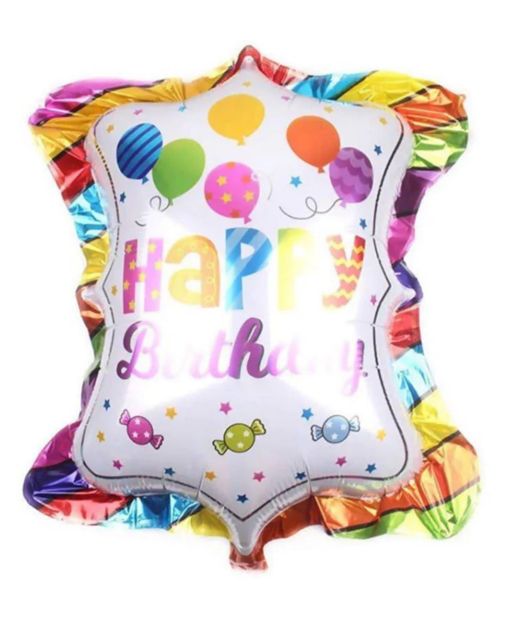 HBD Happy Birthday Multicolored Foil Balloon (32 inch) - Preppy Kids (Grand Bazaar)