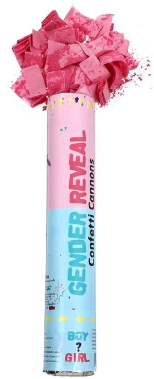 Gender Reveal Cannons (Pink or Blue) - Preppy Kids (Grand Bazaar)