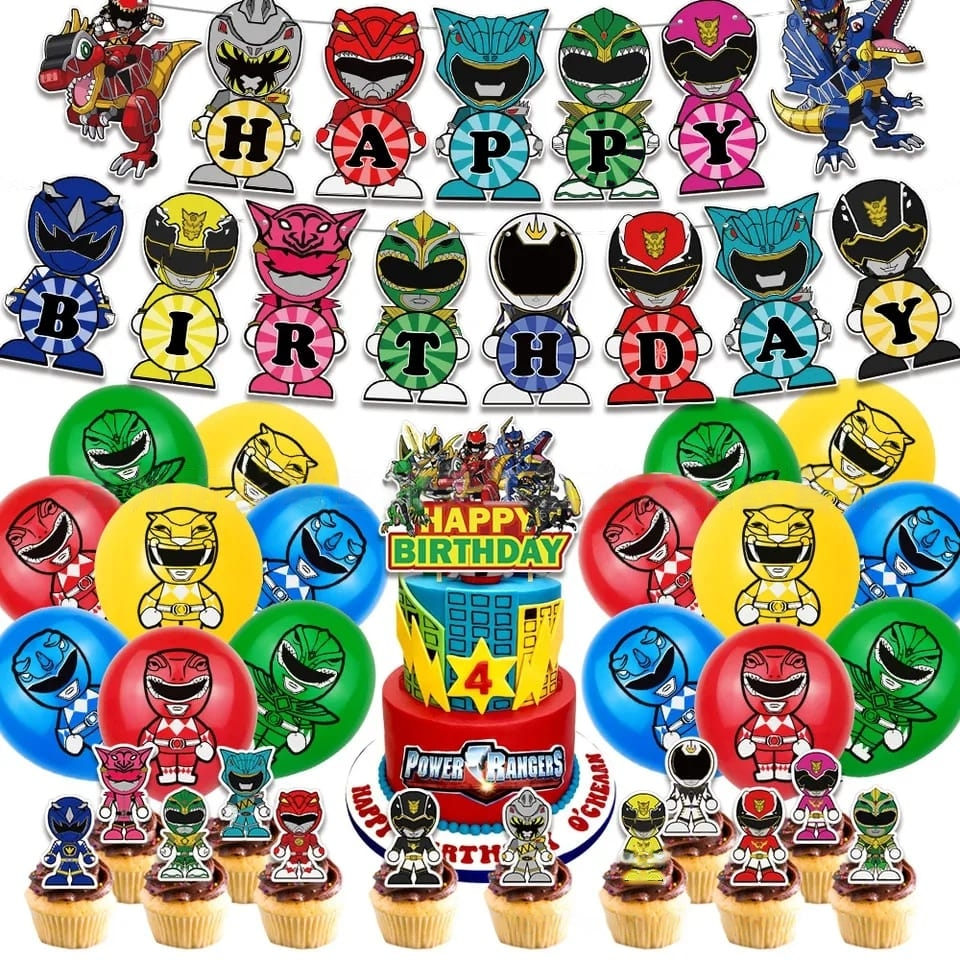 Power Rangers Version 2 Party package - Preppy Kids (Grand Bazaar)