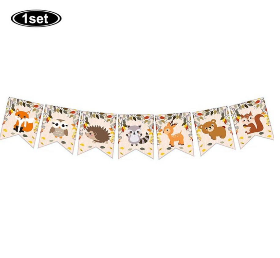 Animal Woodland Party decoration package - Preppy Kids (Grand Bazaar)