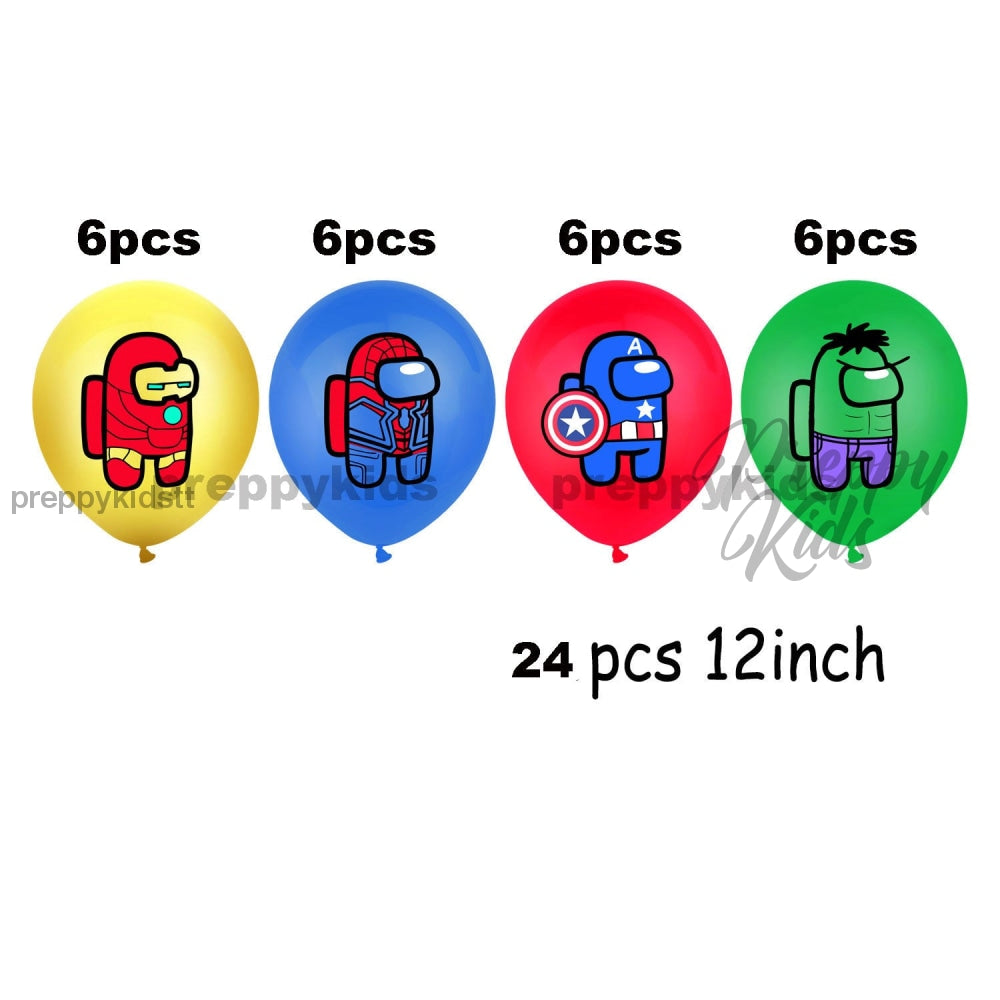 Among Us 24 Pcs Latex Balloons Party Decorations