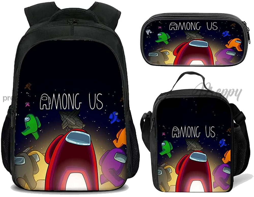 among us backpack for kids Among Us Backpack set (3PC)