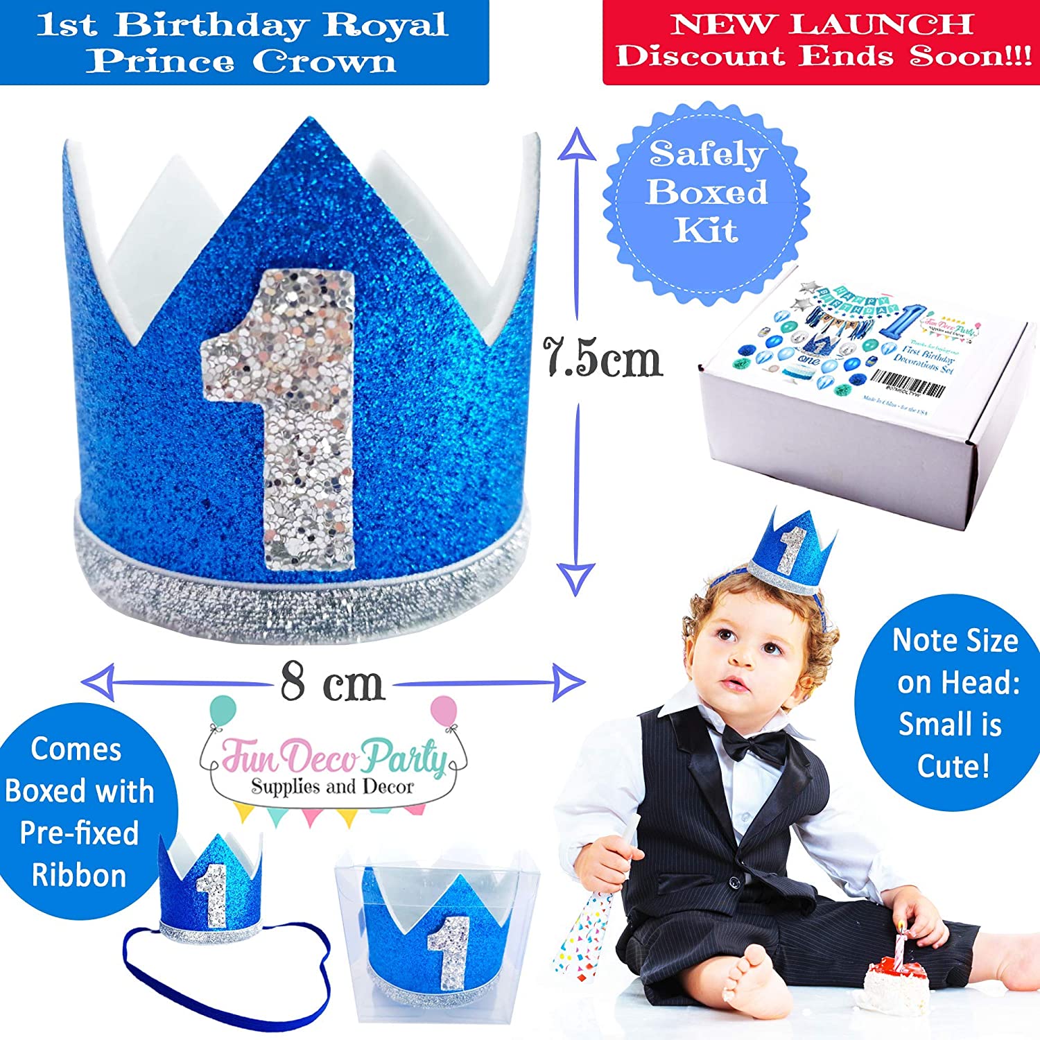 1st Birthday Ultimate Birthday Boy Party Package Decorations One year - Preppy Kids (Grand Bazaar)