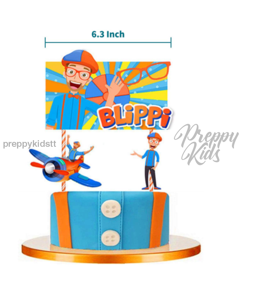 Blippi Party Decorations Package With Tablecloth And Party Bags