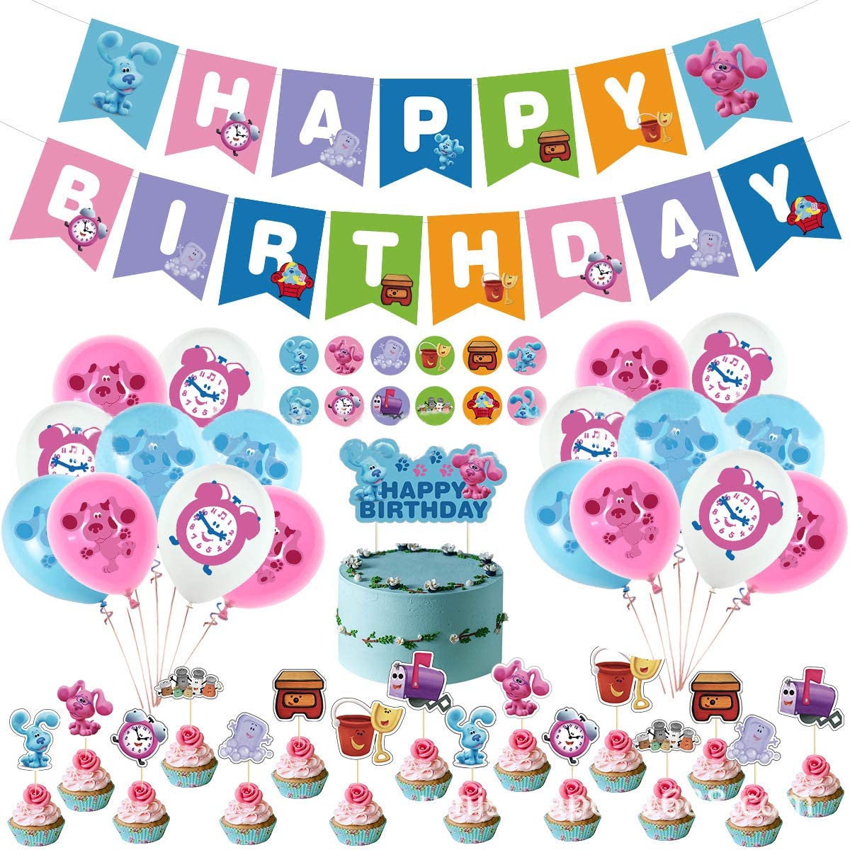 Blues Clues Party Decoration Package - Preppy Kids (Grand Bazaar)