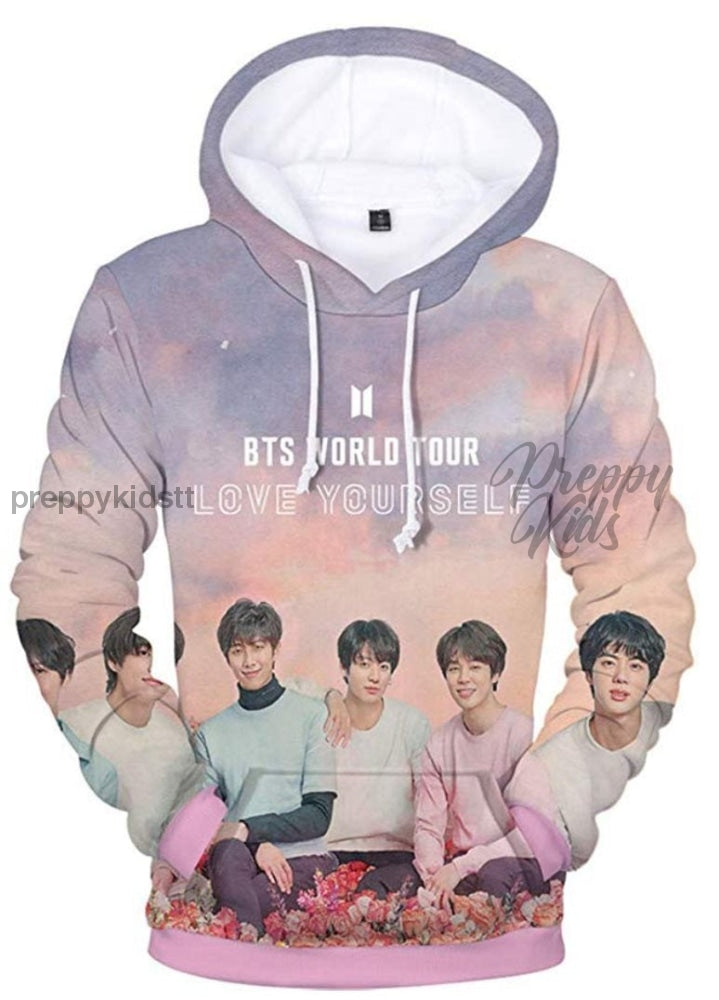 Bts love yourself pastel hoodie hotsell