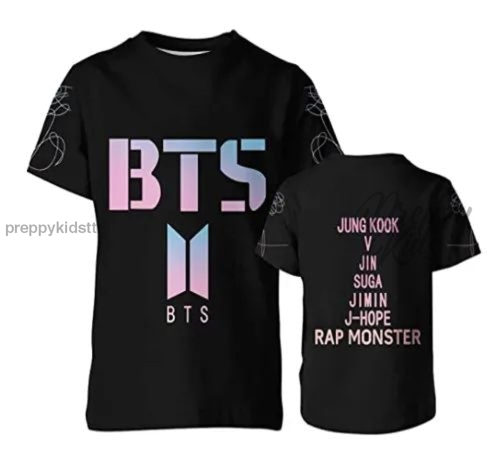 BTS Kpop Tshirt(Names) Preppy Kids Trinidad