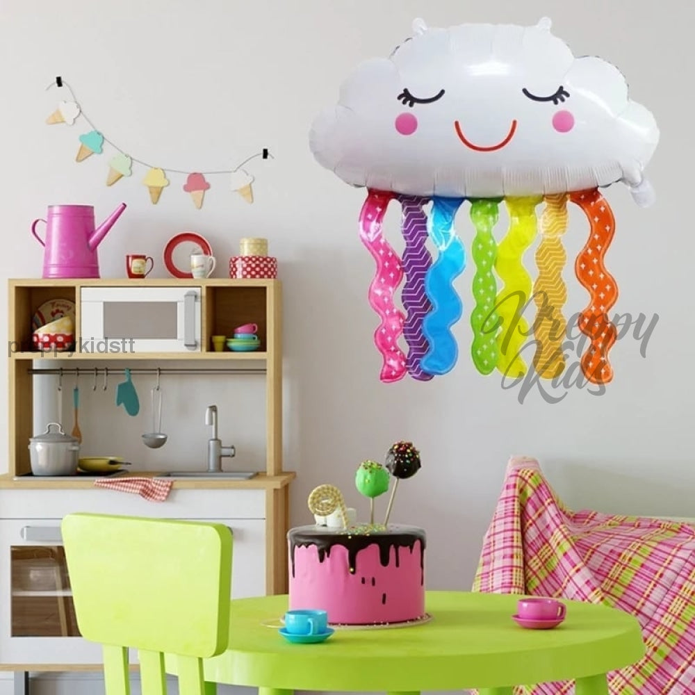 Cloud Rainbow Colour Foil Balloon Party Decorations